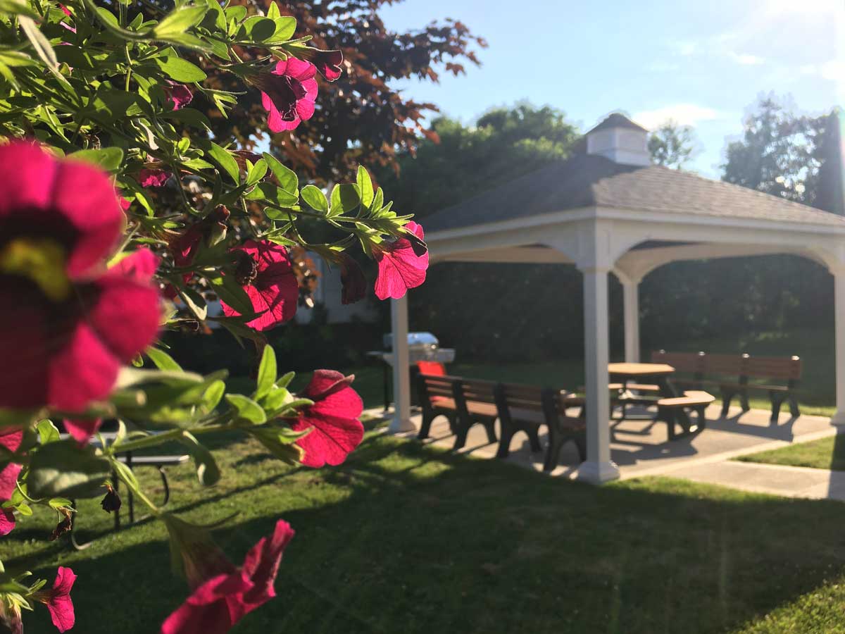 View of gazebo