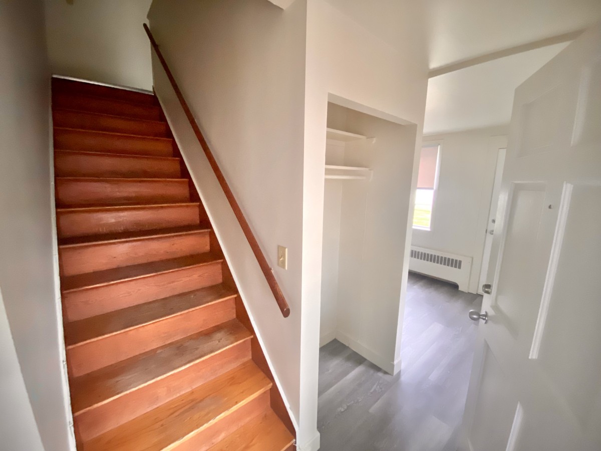 Stairs and closet