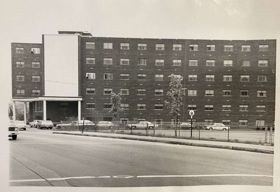 Historic view or apartment building