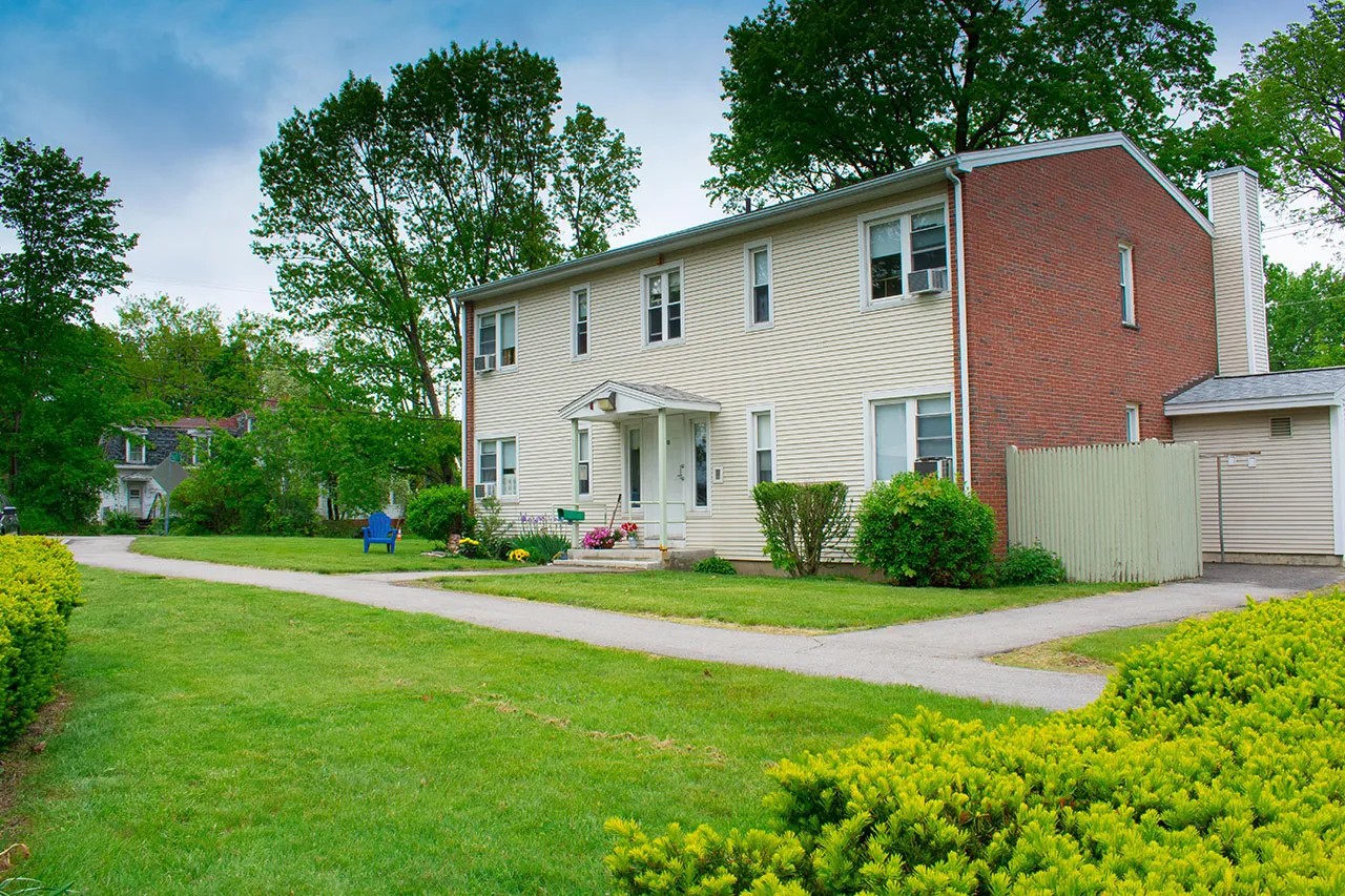 Exterior view of one of the apartments